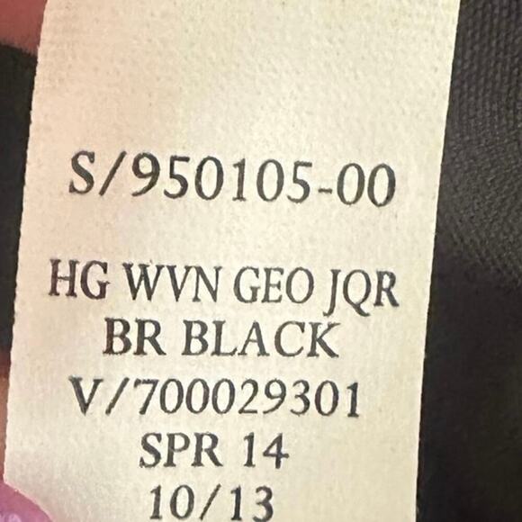 Banana Republic Heritage Geo Jacquard Mini Skirt Black White | Size 8 - Picture 7 of 8